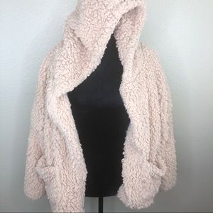 Open Front Sherpa Sweater | Love Tree